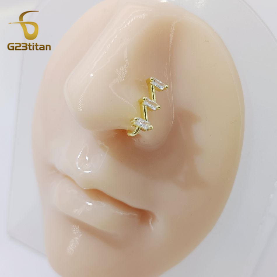 1pc Fake Nose Piercing Ring Wo - Body Jewelry Ear reseña y precio