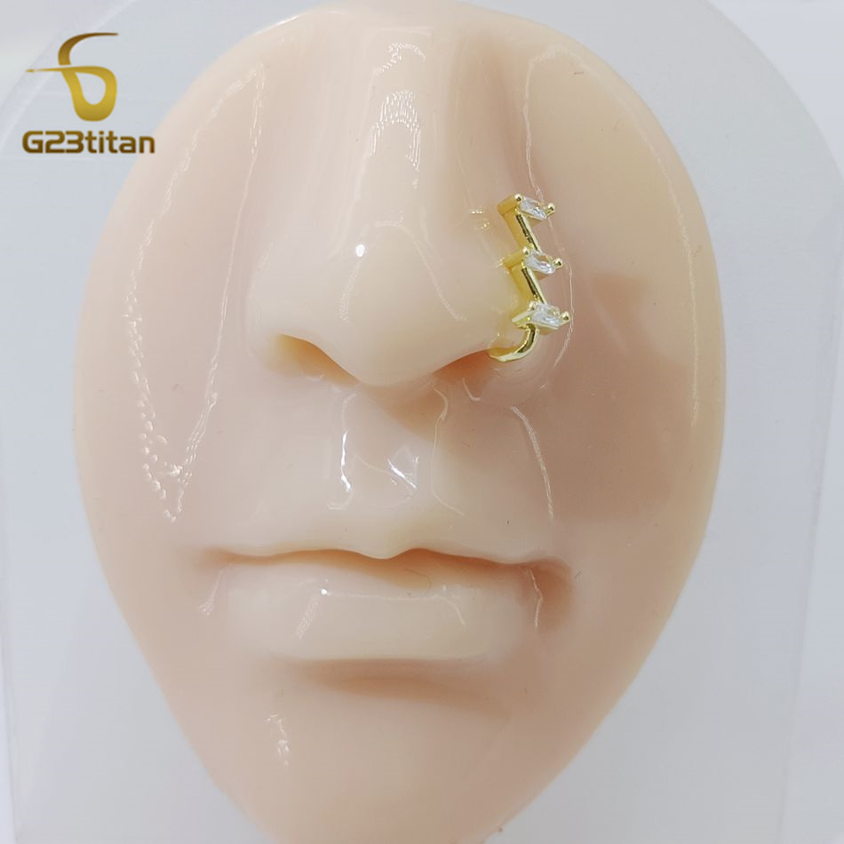 1pc Fake Nose Piercing Ring Wo - Body Jewelry Ear reseña y precio