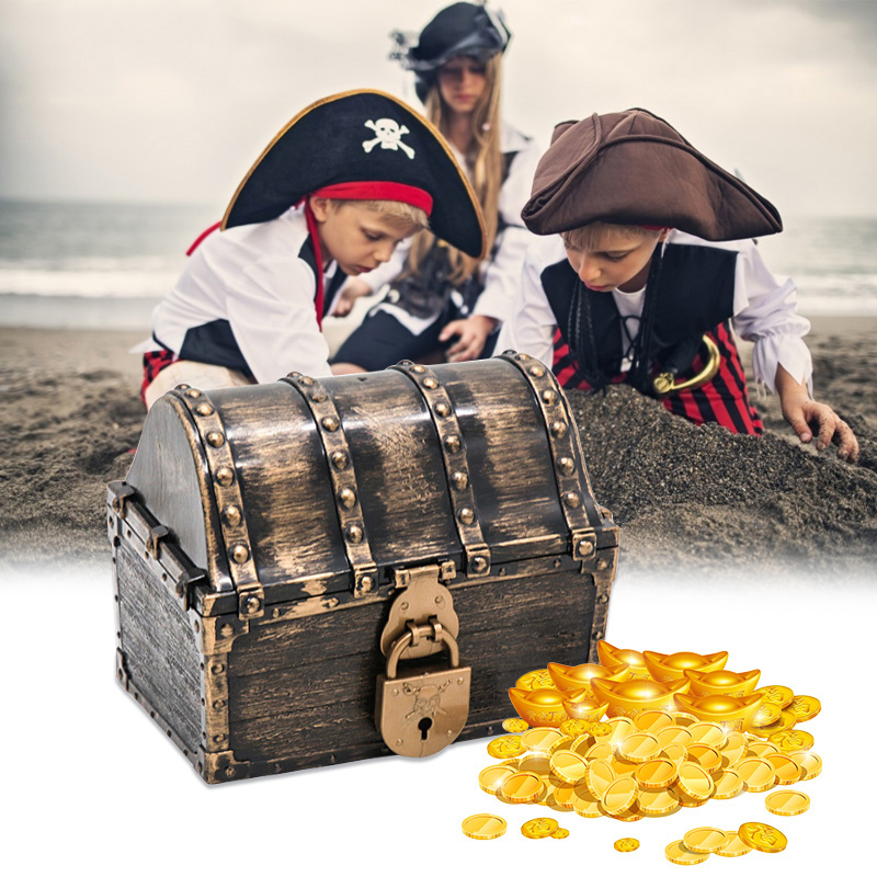 Pirate Treasure Chest Storage  - Body Jewelry Display Case reseña y precio