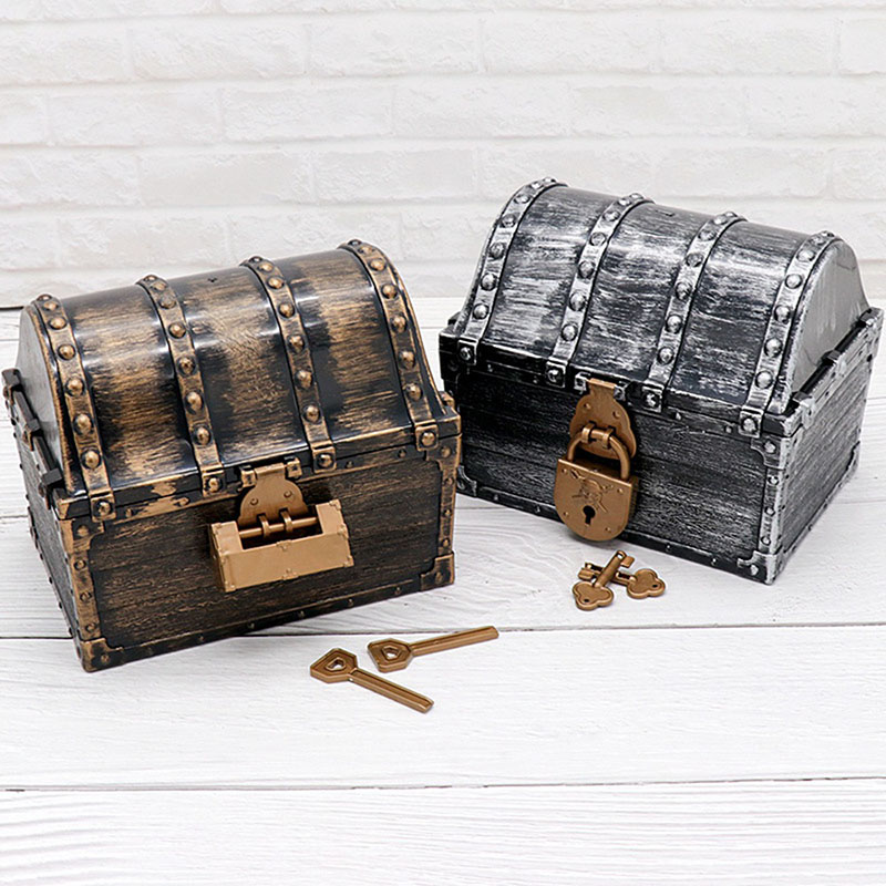 Pirate Treasure Chest Storage  - Body Jewelry Display Case reseña y precio