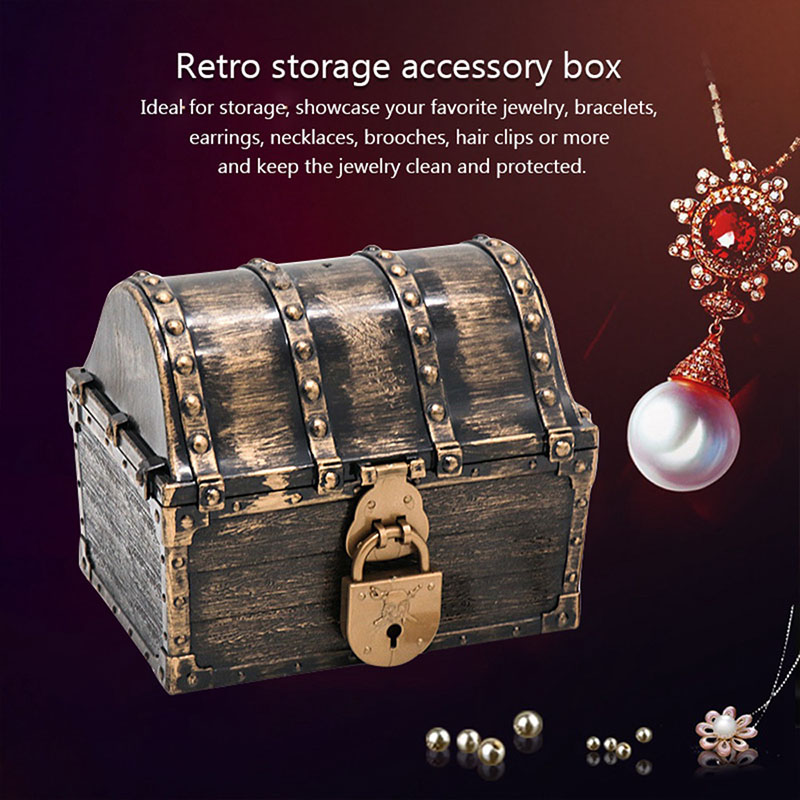 Pirate Treasure Chest Storage  - Body Jewelry Display Case reseña y precio