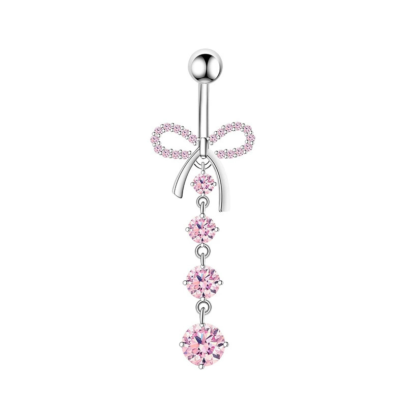 1PCS Pink Crown Belly Button R - Body Jewelry And Piercing reseña y precio