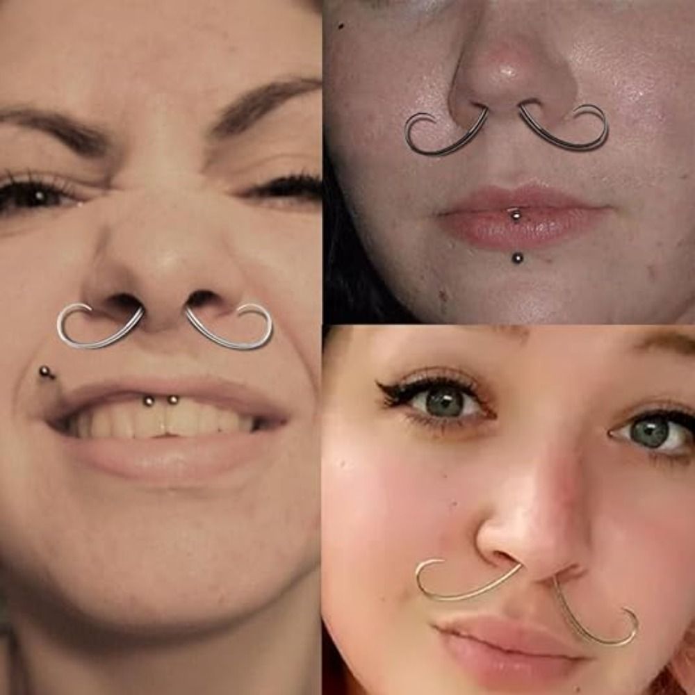 Piercing Jewelry Mustache Sept - Body Jewelry Nose Studs reseña y precio