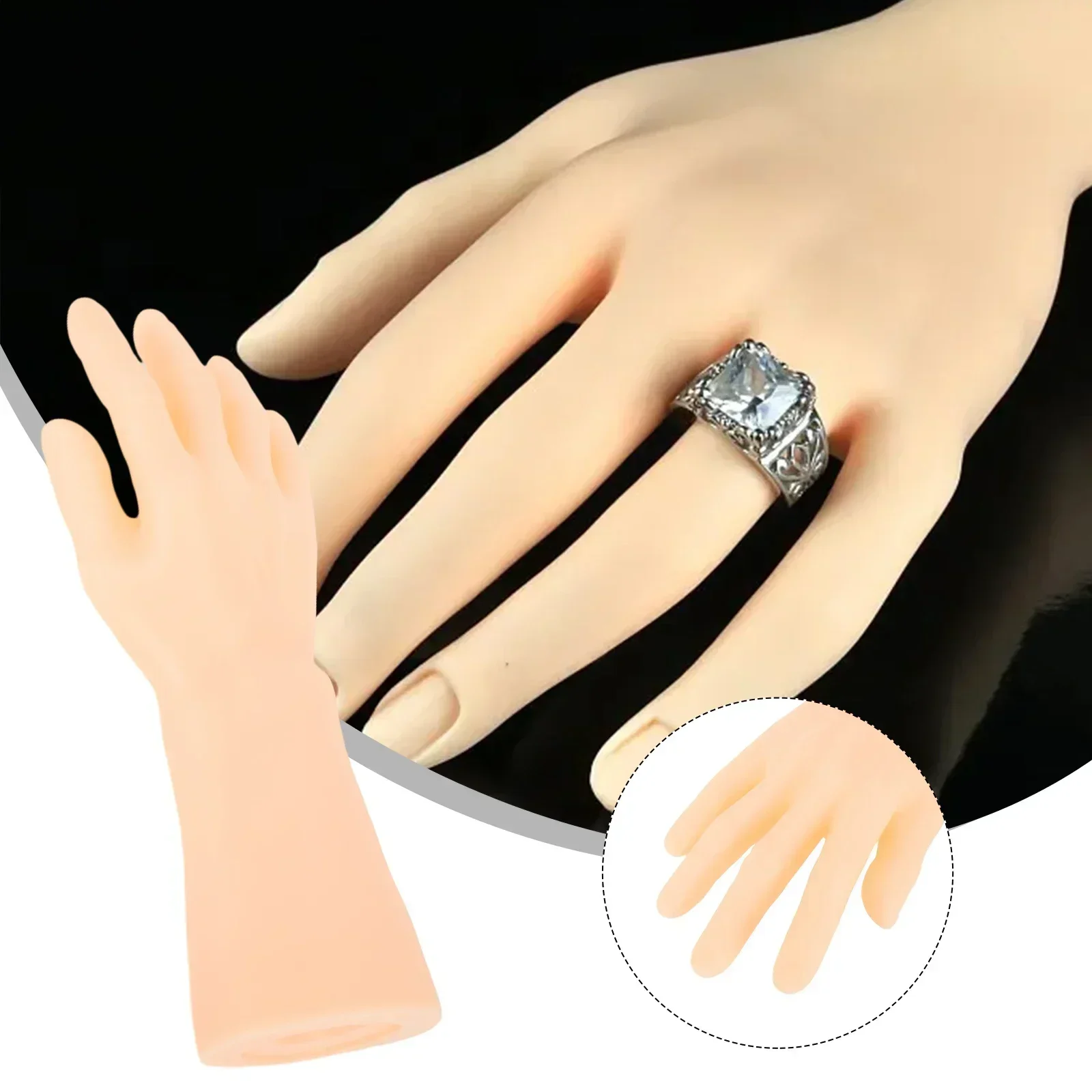 Male Right Hand Silicone Displ - Body Jewelry Shop reseña y precio