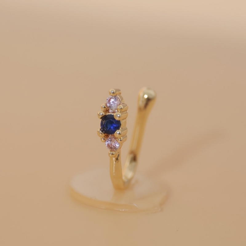 1-piece set of blue zircon nos - Body Jewelry Nose Studs reseña y precio