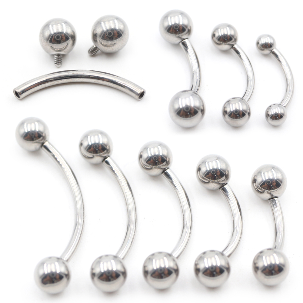 Alisouy 1PC Internally Thread  - Nipple Bar Curved reseña y precio