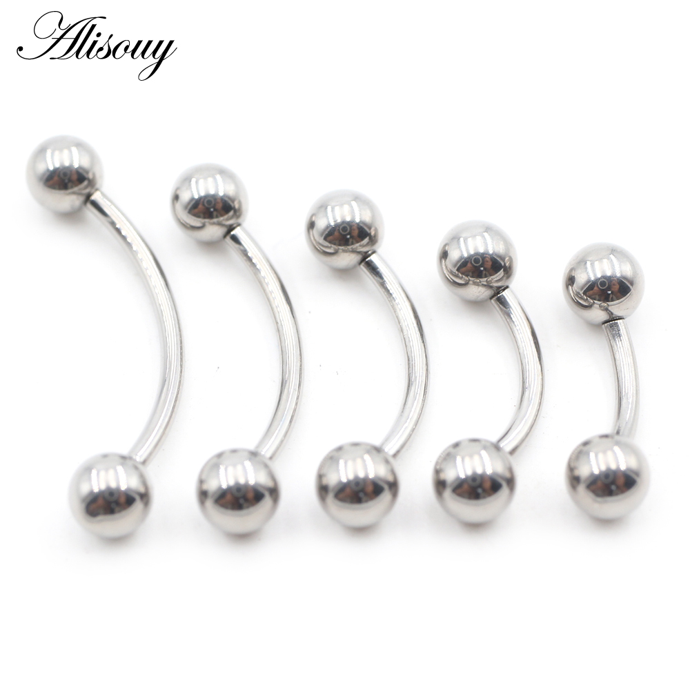 Alisouy 1PC Internally Thread  - Nipple Bar Curved reseña y precio
