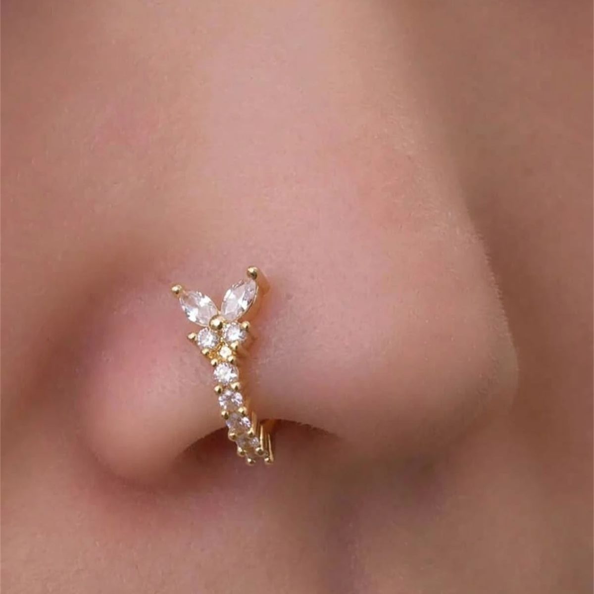 1PC Y - Shape Design No Pierci - Body Jewelry Nose Studs reseña y precio