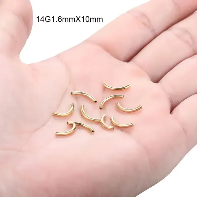 10 Pcs/Lot ASTM F136 Titanium  - Nipple Bar Curved reseña y precio