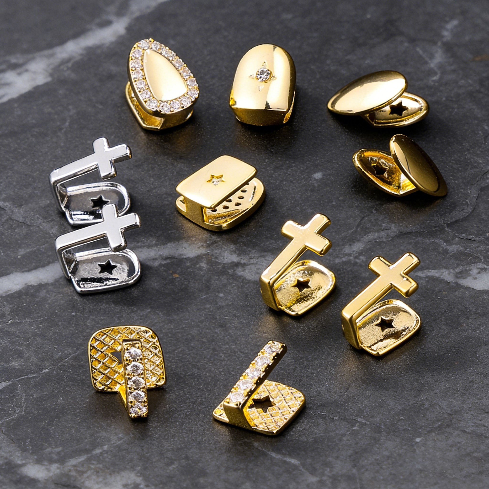 Hip-hop Micro-inlaid Zircon Br - Body Jewelry For Men reseña y precio