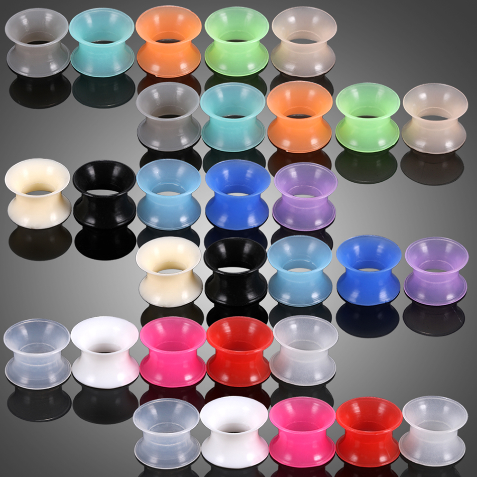30pcs/lot Silicone Flexible Ea - Body Jewelry Gauges reseña y precio