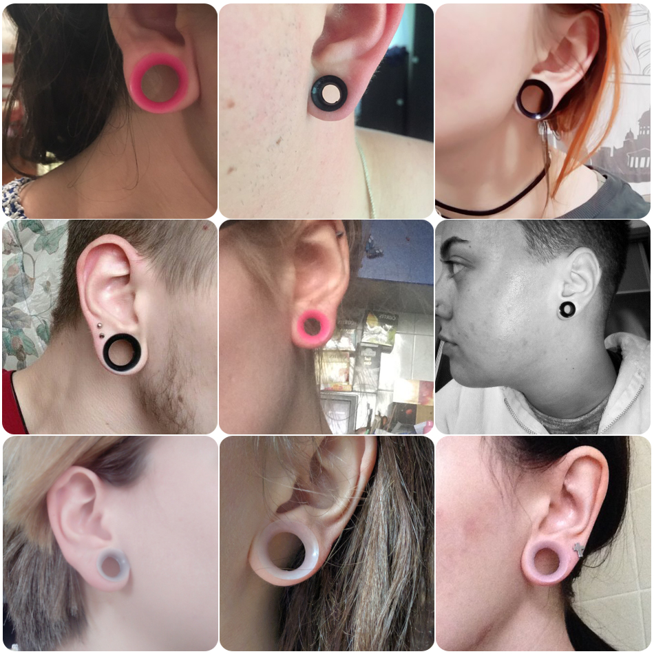30pcs/lot Silicone Flexible Ea - Body Jewelry Gauges reseña y precio