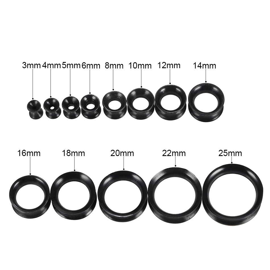 30pcs/lot Silicone Flexible Ea - Body Jewelry Gauges reseña y precio