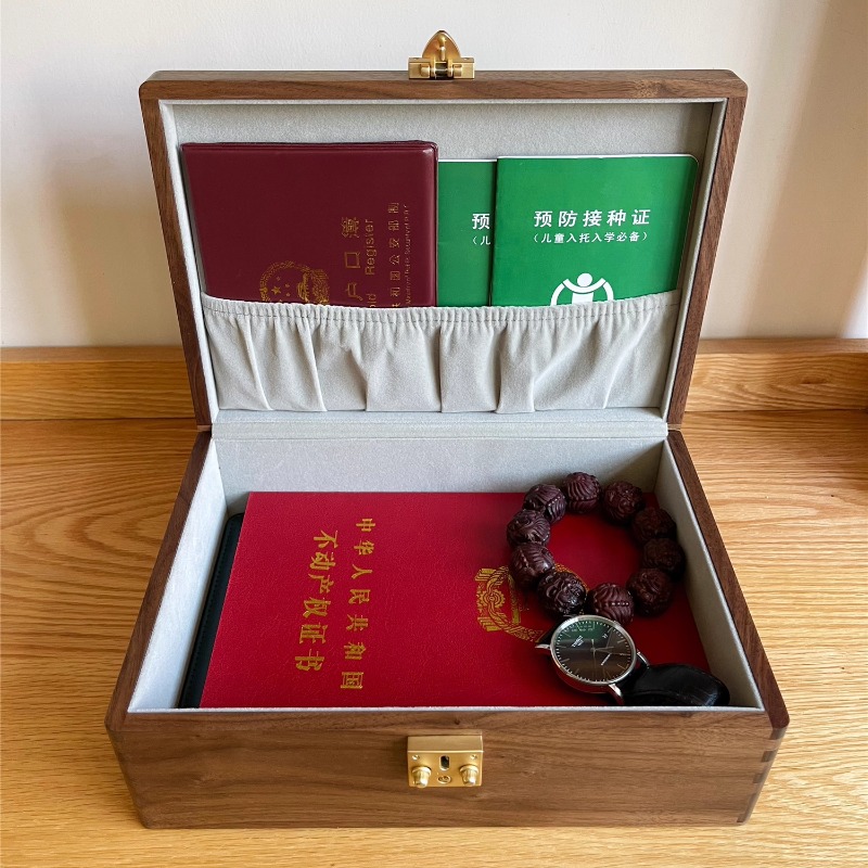 Walnut Wood Jewelry Box with L - Body Jewelry Display Case reseña y precio