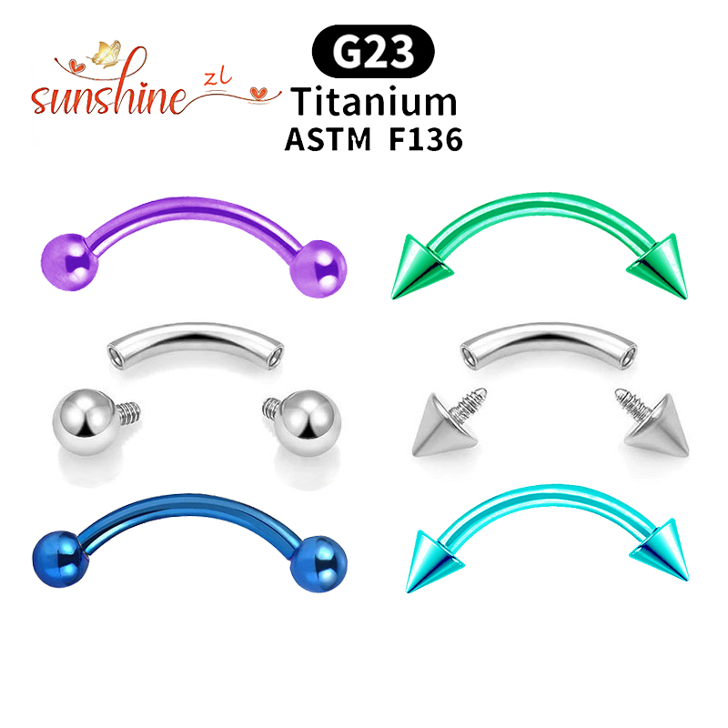 2PCS Internal Thread G23 Titan - Nipple Bar Curved reseña y precio