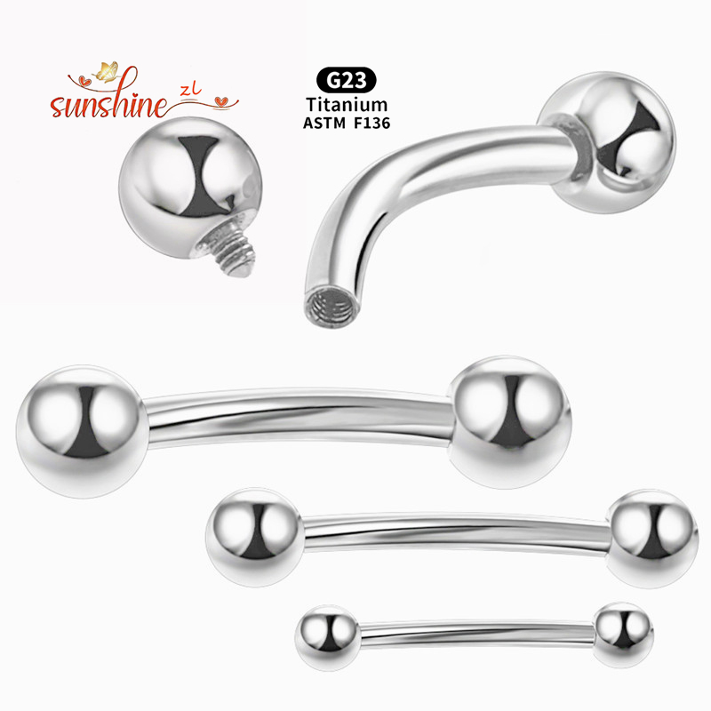 2PCS Internal Thread G23 Titan - Nipple Bar Curved reseña y precio
