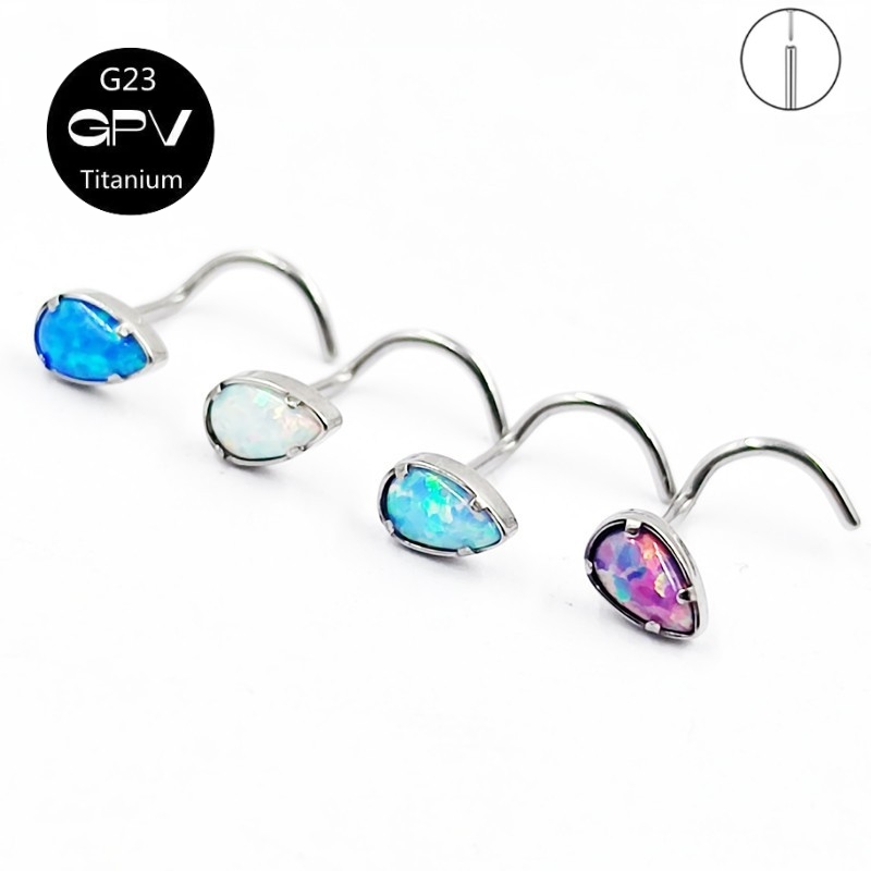 G23 Titanium 5-Word Nose Nail  - Body Jewelry Manufacturers reseña y precio