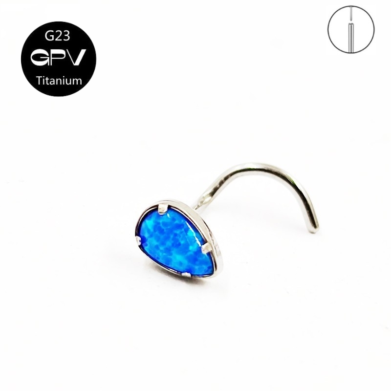 G23 Titanium 5-Word Nose Nail  - Body Jewelry Manufacturers reseña y precio