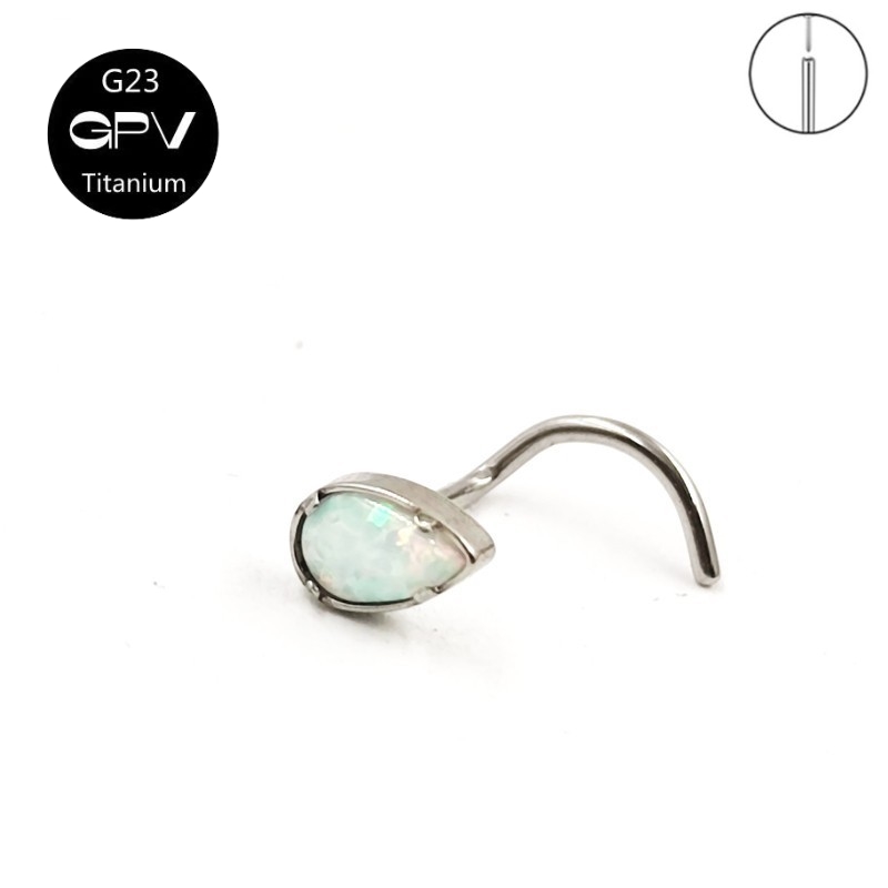G23 Titanium 5-Word Nose Nail  - Body Jewelry Manufacturers reseña y precio