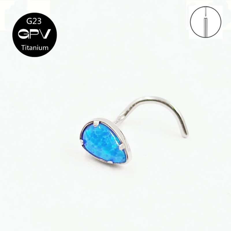 G23 Titanium 5-Word Nose Nail  - Body Jewelry Manufacturers reseña y precio
