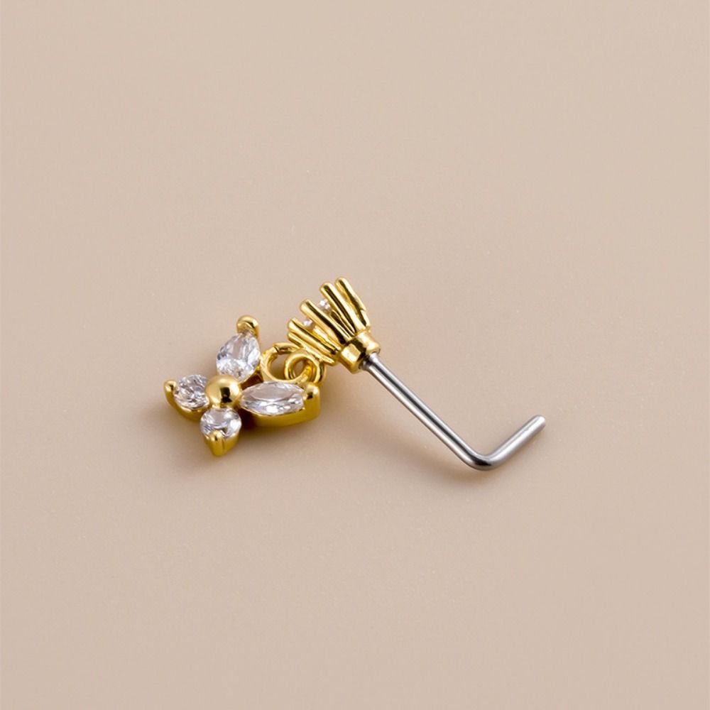 Stainless Steel Piercing Nose  - Body Jewelry Nose Studs reseña y precio