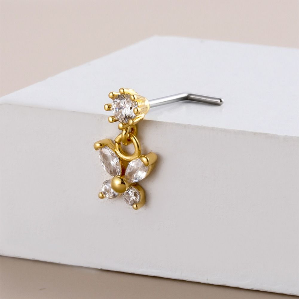 Stainless Steel Piercing Nose  - Body Jewelry Nose Studs reseña y precio