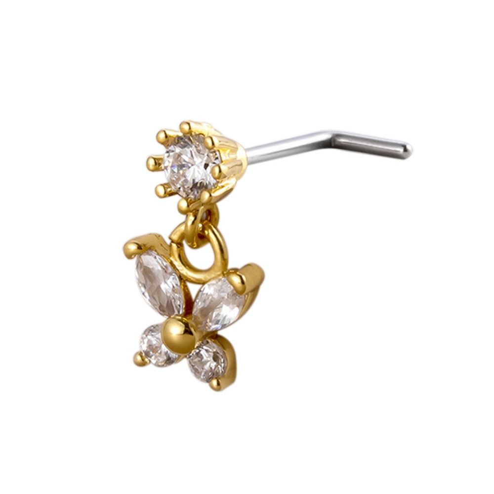 Stainless Steel Piercing Nose  - Body Jewelry Nose Studs reseña y precio