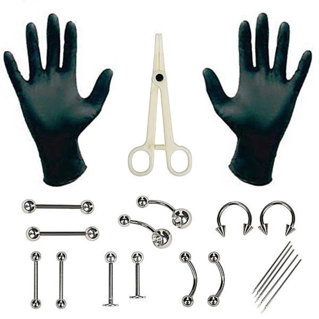 1 Set Disposable Professional  - Body Jewelry Kit reseña y precio