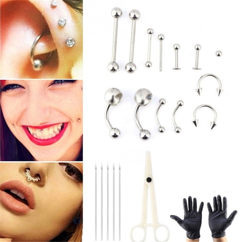 1 Set Disposable Professional  - Body Jewelry Kit reseña y precio