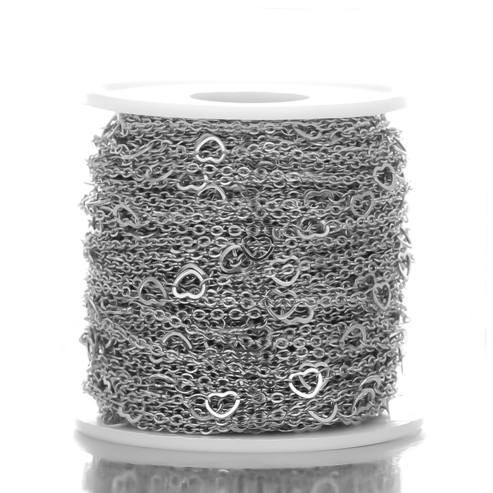 2 Meters Stainless Steel Heart - Body Jewelry Gauges reseña y precio
