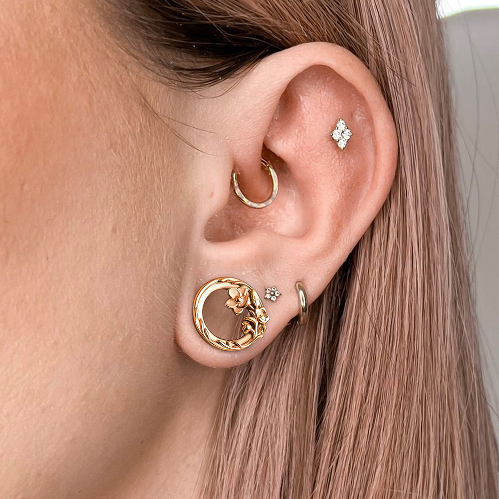 Doearko 2PC Flower Design Doub - Body Jewelry Gauges reseña y precio