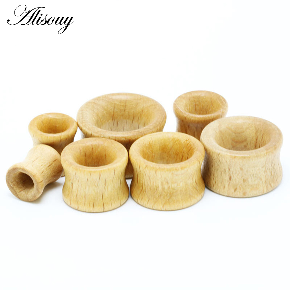 1PC Fashion Ear Plugs Wood Fle - Body Jewelry Gauges reseña y precio