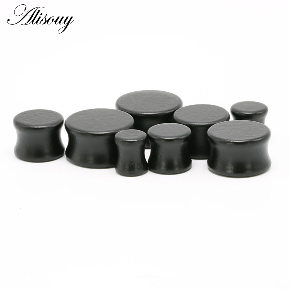 1PC Fashion Ear Plugs Wood Fle - Body Jewelry Gauges reseña y precio