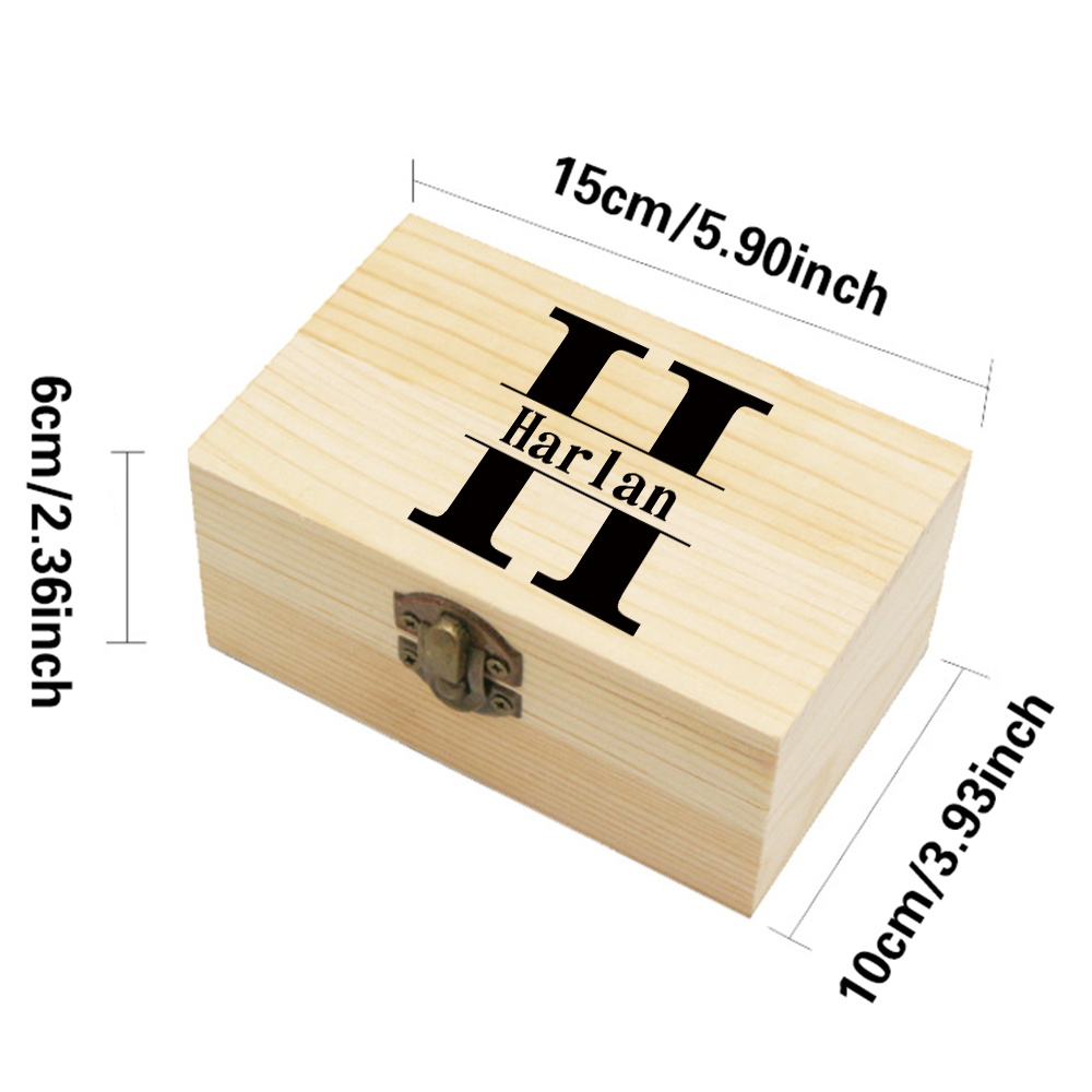 Customized Name Wooden Treasur - Body Jewelry Display Case reseña y precio