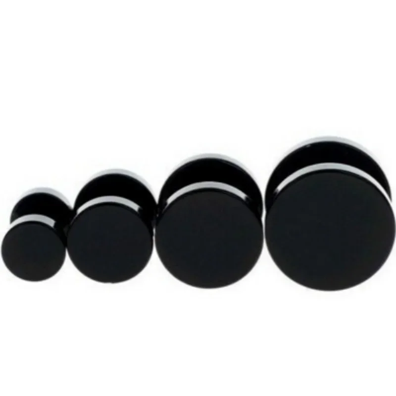 2 Pcs/1 SetBlack Stainless Ste - Body Jewelry Gauges reseña y precio