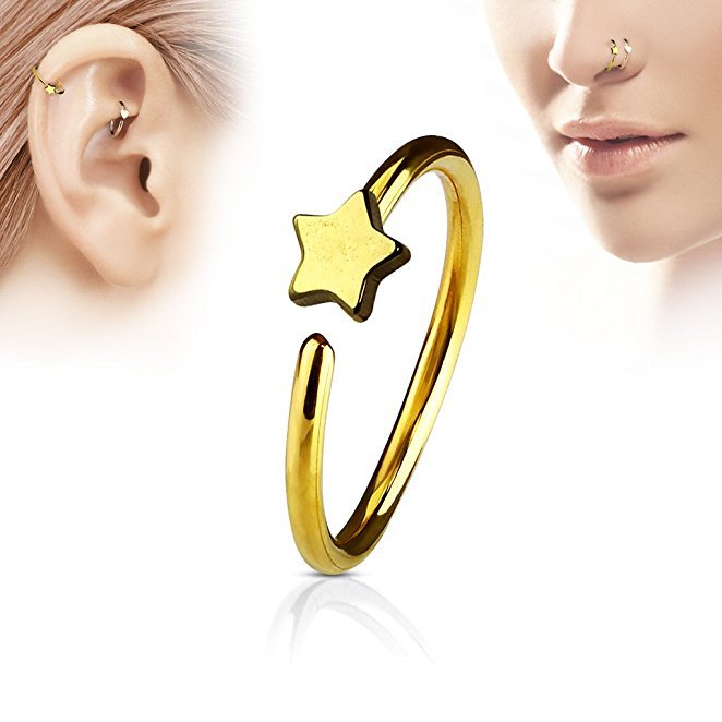 1Pcs Stainless Steel Star Nose - Body Jewelry Ear reseña y precio