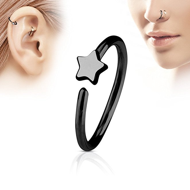 1Pcs Stainless Steel Star Nose - Body Jewelry Ear reseña y precio