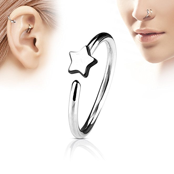 1Pcs Stainless Steel Star Nose - Body Jewelry Ear reseña y precio