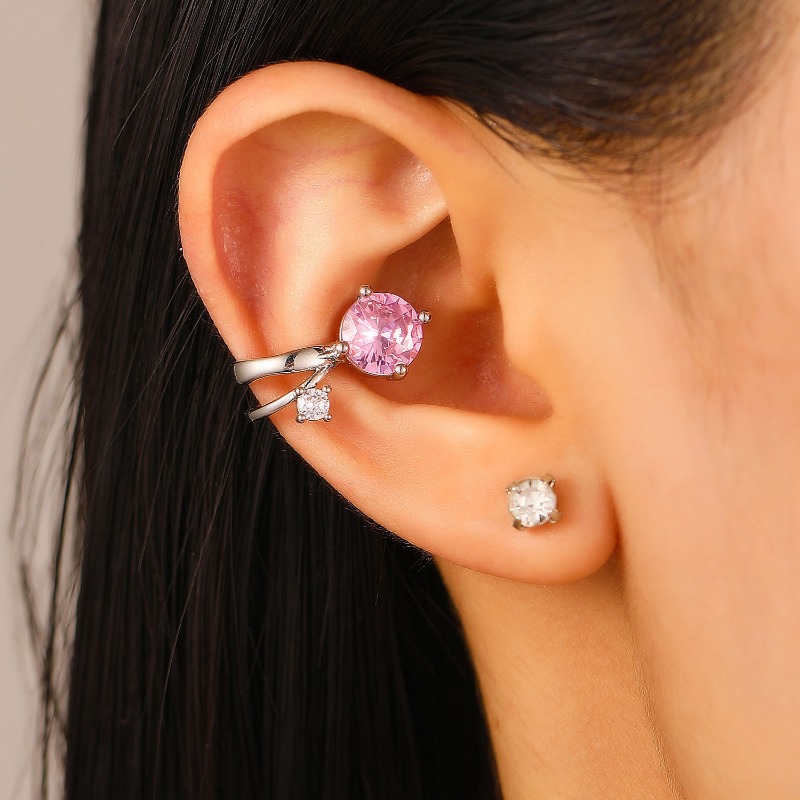 Fashion Zircon Ear Clip Set Go - Body Jewelry Kit reseña y precio
