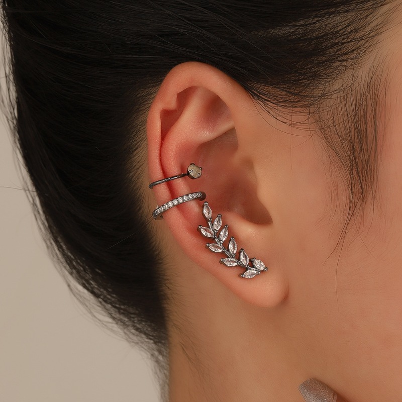 Fashion Zircon Ear Clip Set Go - Body Jewelry Kit reseña y precio