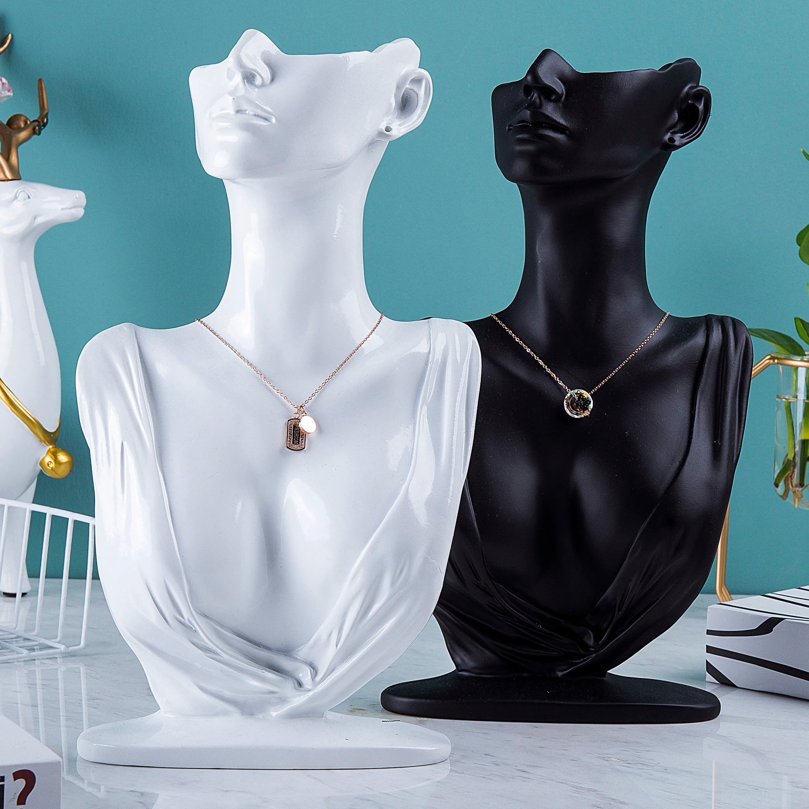 Mannequin Necklace Jewelry Dis - Body Jewelry Display Case reseña y precio