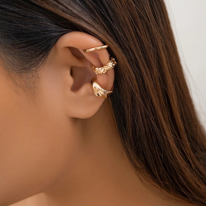 3 Pcs Fashion Geometric Ear Cu - Body Jewelry Kit reseña y precio