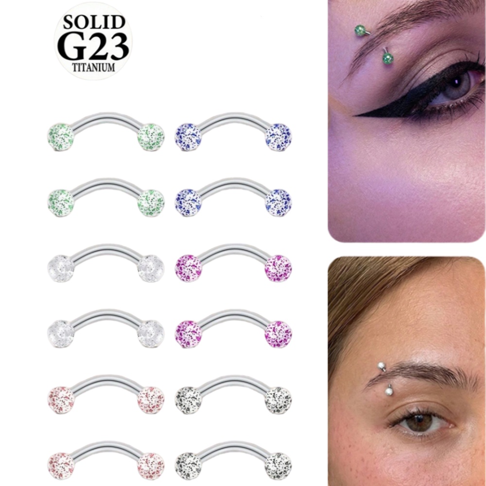 2PCS 16G 8/10mm Titanium Alloy - Body Jewelry Vch reseña y precio