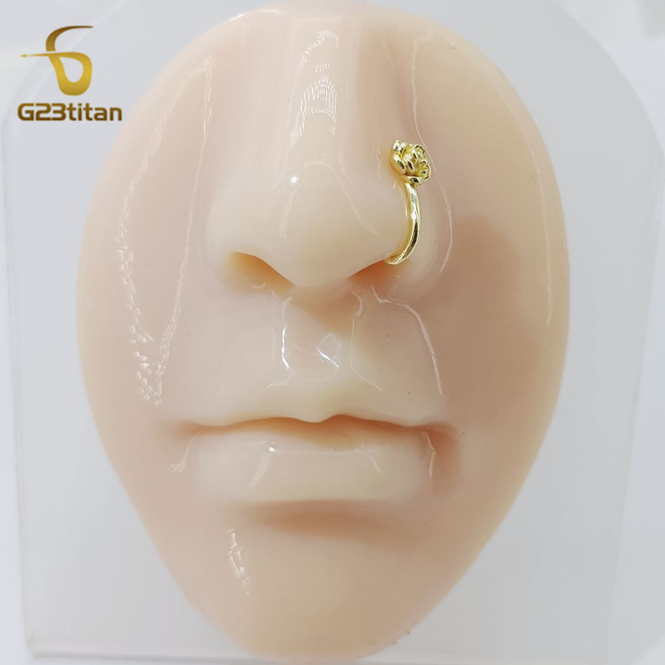 1pc Crystal Copper Rose Nose C - Body Jewelry Ear reseña y precio