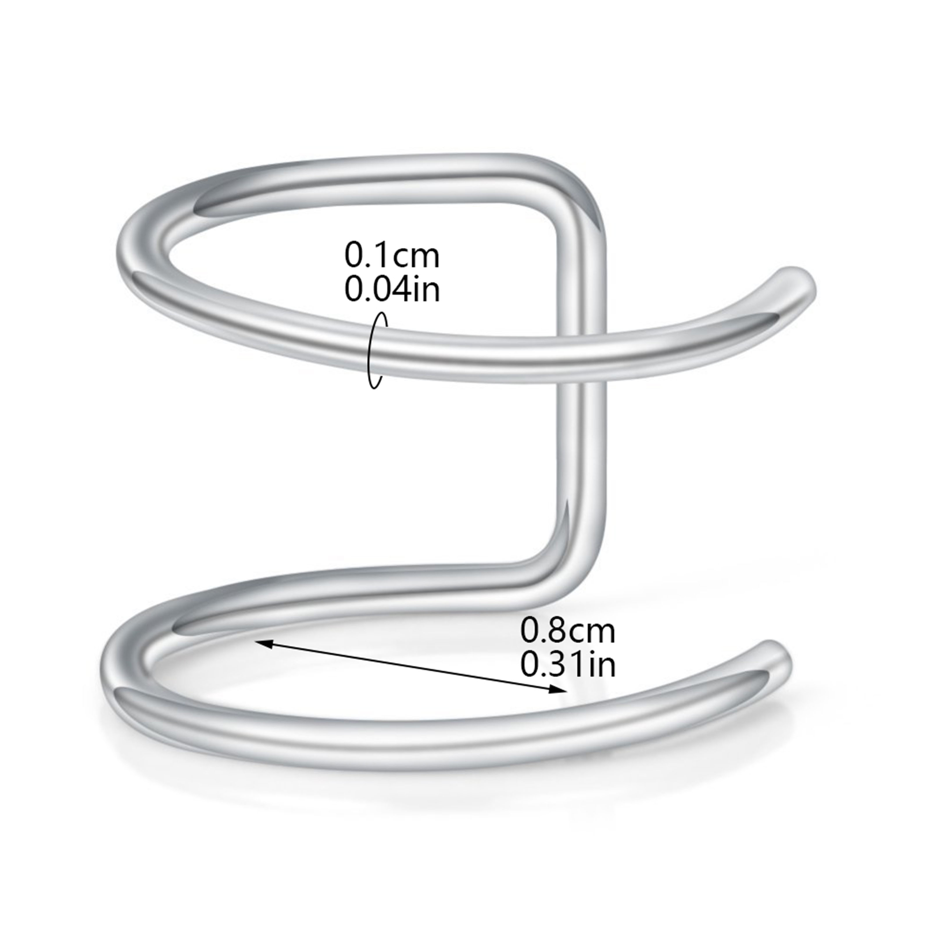 2pcs New No-Piercing Ear Cuffs - Body Jewelry Ear reseña y precio