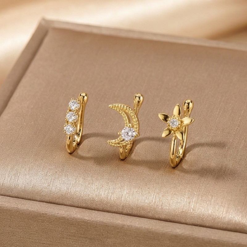 3-piece retro light luxury nos - Body Jewelry Nose Studs reseña y precio