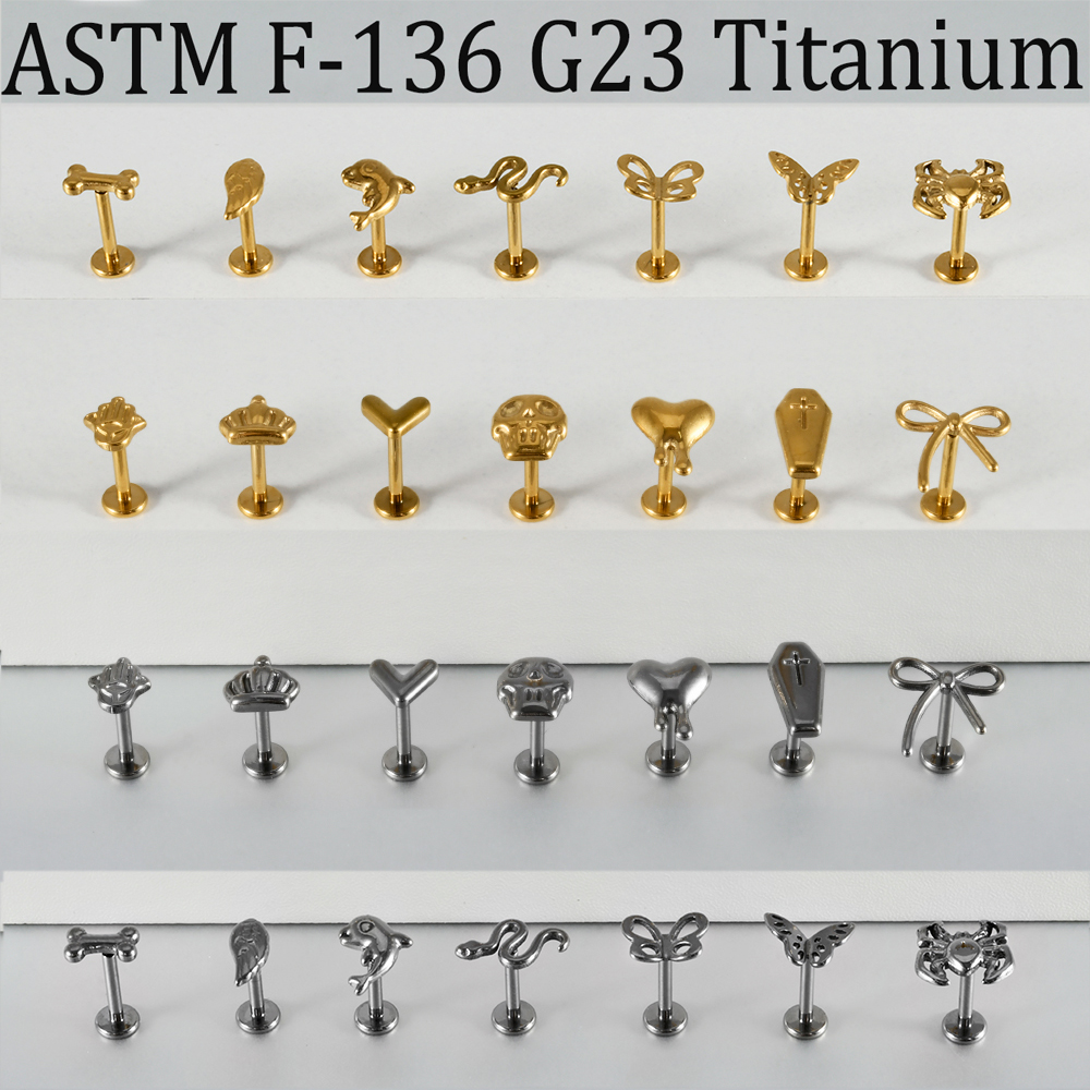 2/1Pcs G23 Solid Titanium Thre - Body Jewelry Etc reseña y precio