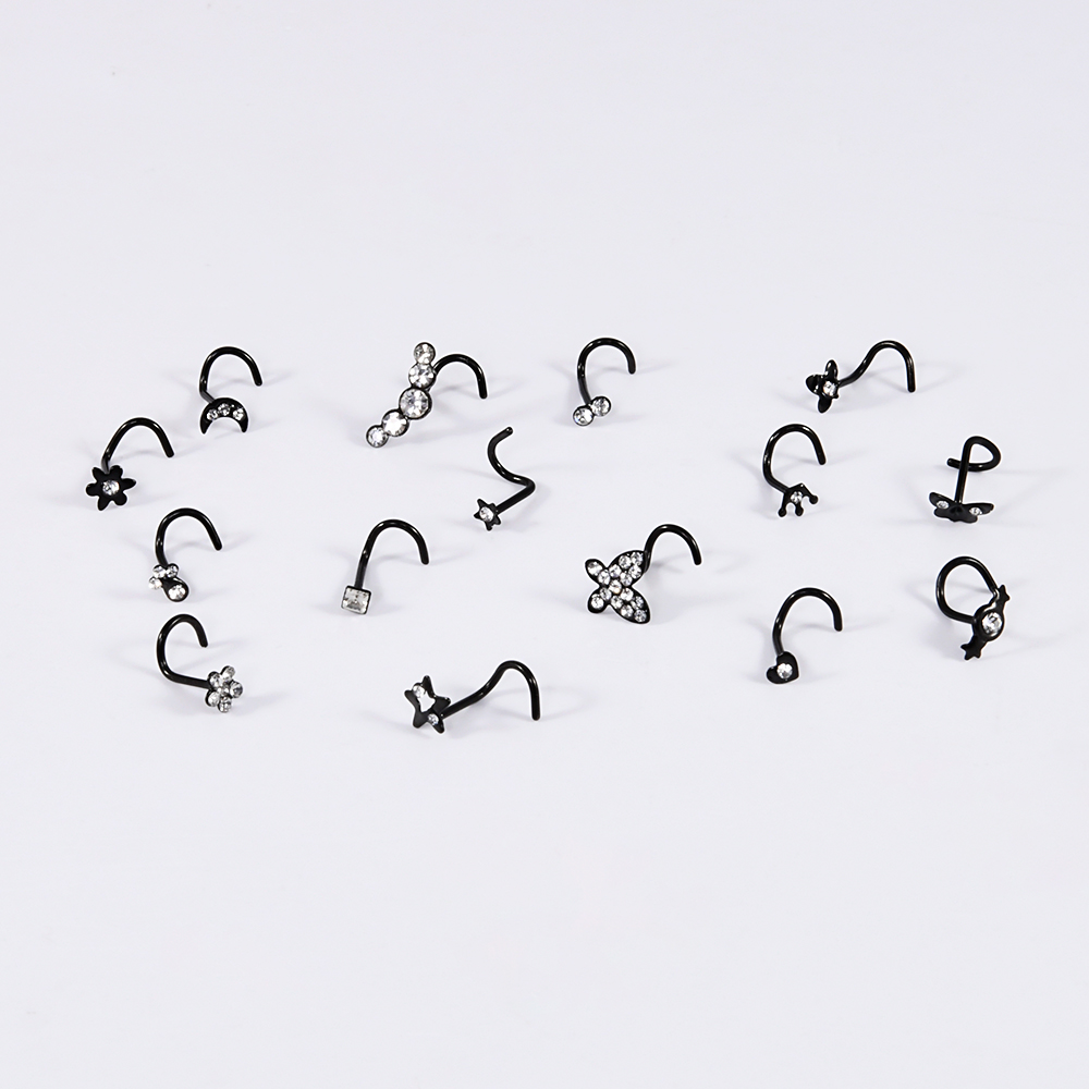 1-15PCS Surgical Steel Nose St - Body Jewelry Etc reseña y precio