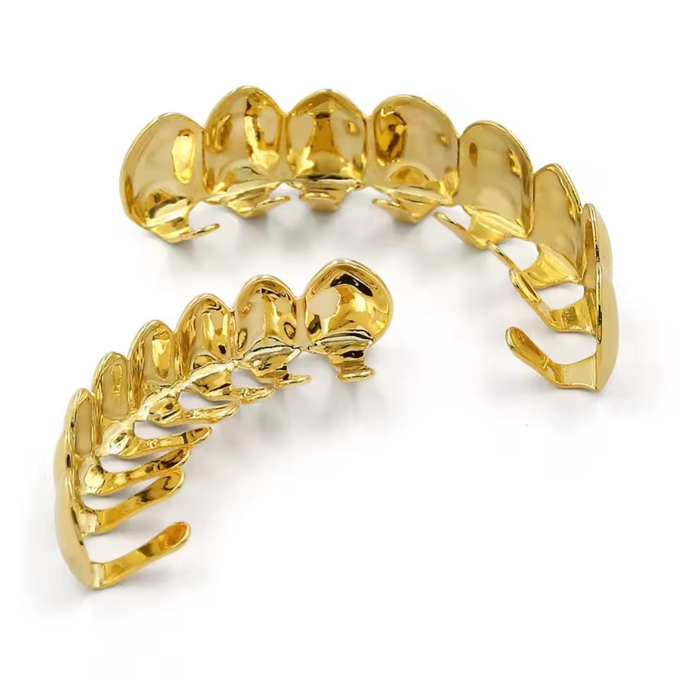 TOPGRILLZ Gold Silver Plated H - Body Jewelry Real Gold reseña y precio