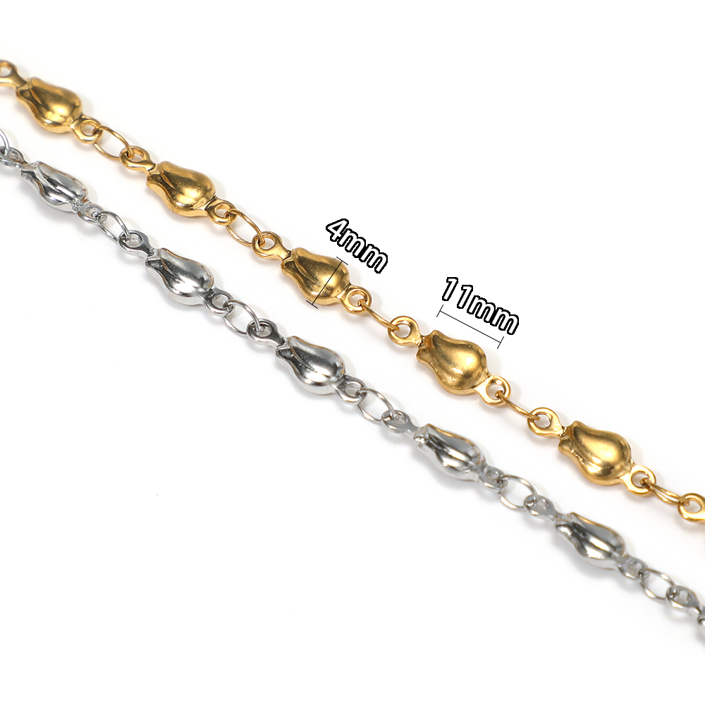 1 Meter Stainless Steel Flower - Body Jewelry Chain reseña y precio